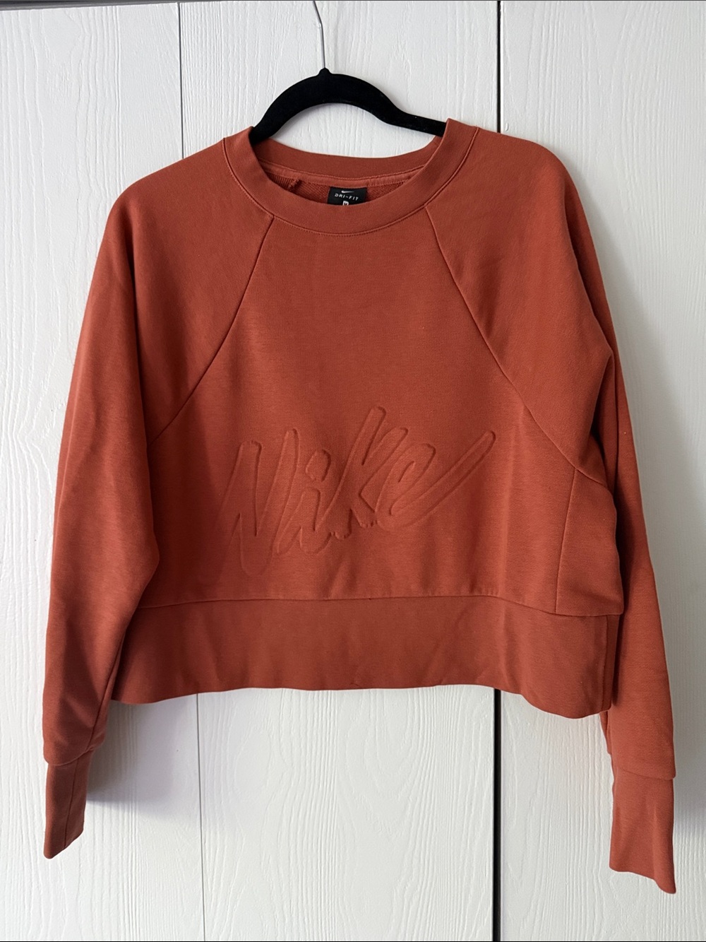 Nike Women's Embossed Logo Cropped Pullover